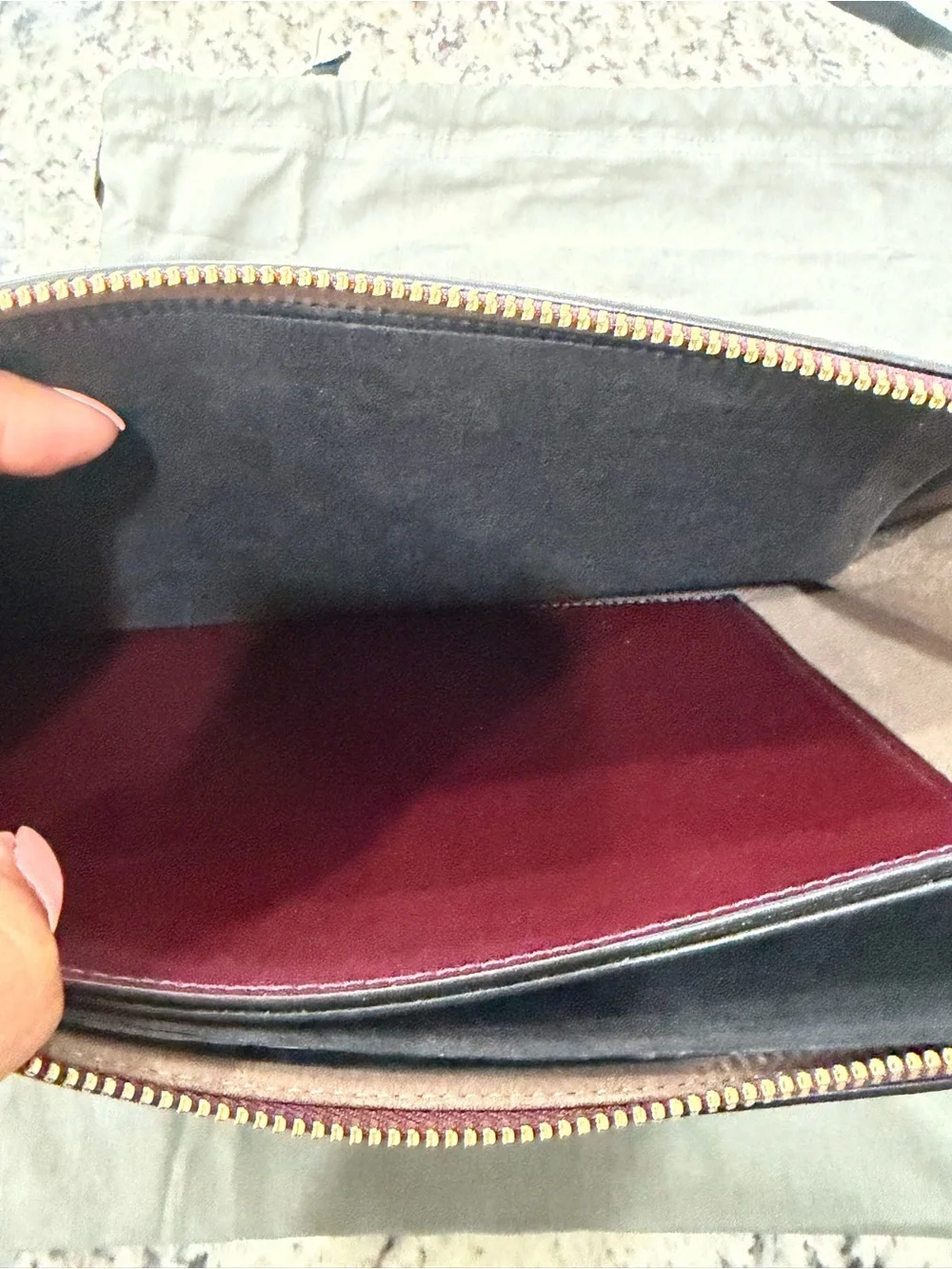 All Saints Denbigh Wallet in Burnt Sienna Red - New - Picture 7 of 15